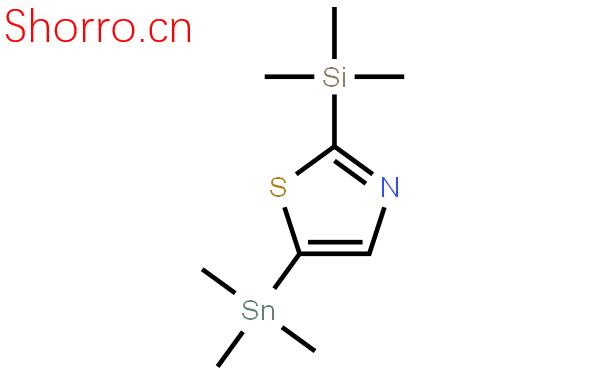 2-(三甲基甲硅烷基)-5-(三甲基锡)噻唑结构式图片|108306-57-6结构式图片