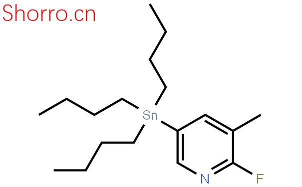 2-氟-3-甲基-5-(三正丁基锡)吡啶结构式图片|405556-98-1结构式图片